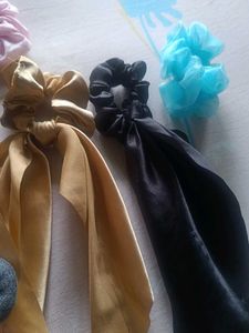 Combo Of 8 Scrunchie Bundle