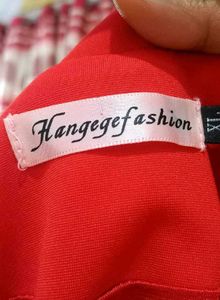 Modest Red Blazer Dress for corporate boss ladies
