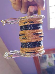Beautiful Silver And Velvet Black 🖤 Bangles 😘😘
