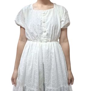 White Eyelet Dress