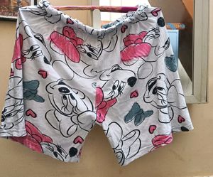 White Mickey mouse shorts