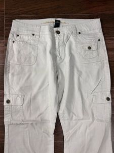 White Cargo Pants