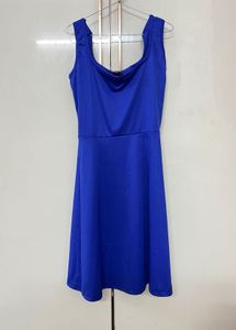 shein Electric Blue Sleeveless Dress