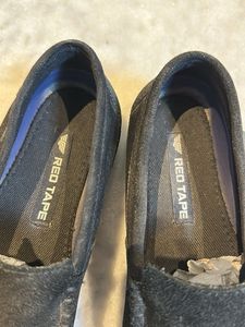Red Tape Black Loafers For Men