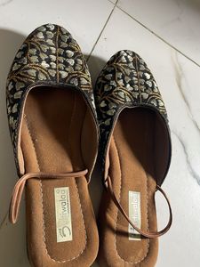 Embroidered Flats &amp; Sandals