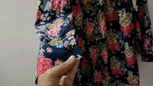 Floral Print Long Sleeve Top