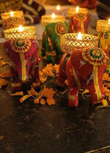 Elephant Tealight Holders Set of 6