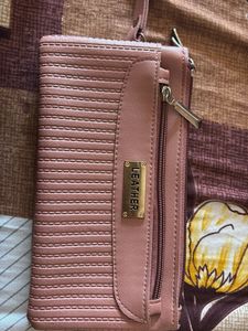 Elegant Pink Leather Wallet