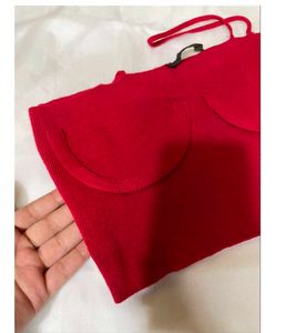 Maroon Ribbed top