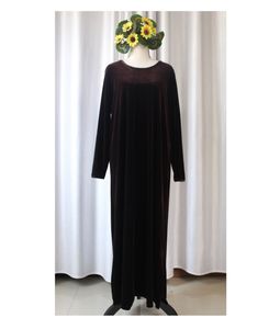 Korean Velvet Brown Maxi