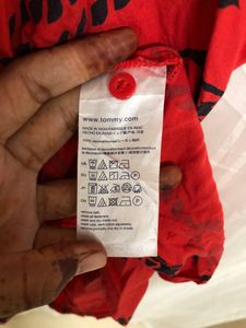 Tommy Hilfiger Red Sleeveless Dress