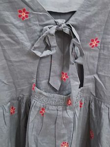 Gray Printed Dress