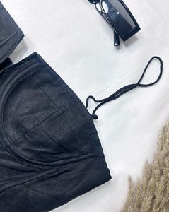 Linen Corset Black