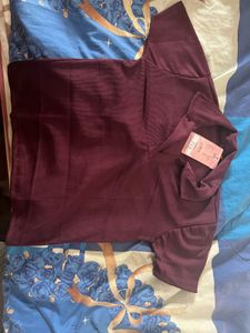 Burgundy/ Purple Polo Tshirt