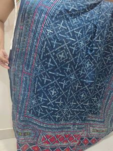 Boho Diamond Print Dupatta with Tassels