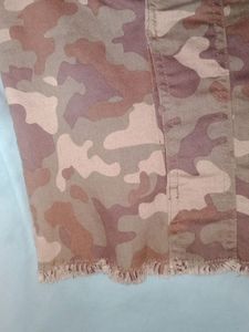 Army Print Crop Jacket