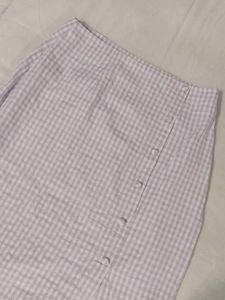 Purple striped skirt