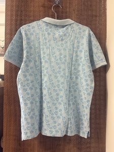 PARX Floral Print Polo T-Shirt