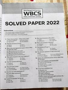 WBCS General Studies For Preli And Main Examinatio