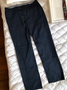 Men Textured Slim Fit Semi Formal Trouser Pant