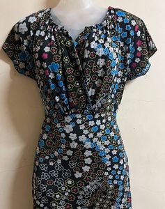 Pintrest Floral Print Wrap Dress