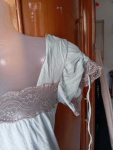 Cute Lace Trim Top
