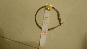 Set Of 2 Silver Hoops