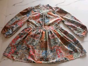 Patchwork Print Dress