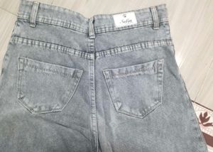 Grey Cargo Denim