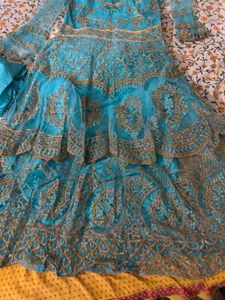 Sky Blue Part Wear Dress
