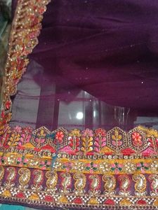 Elegant Purple Saree