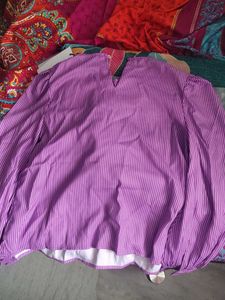 Striped Purple Top