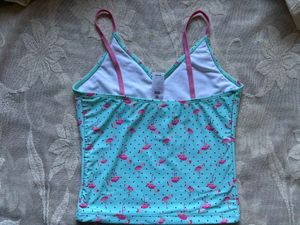 Playful Flamingo Aqua Cami Top