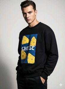 Cheese Graphic Sweatshirt