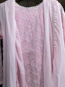 Baby Pink Embroidered BIBA SUIT Set