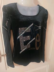 Beaded Velvet Top