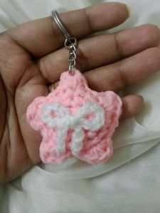 Pink Star Keychain