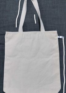 Hand-Painted Stitch Tote Bag