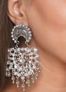 Silver Oxidised Earrings