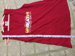 Red Graphic Tank Top