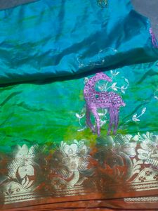 Embroidered Art Silk Saree