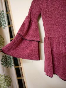 Off Shoulder Crop Stretchable Top