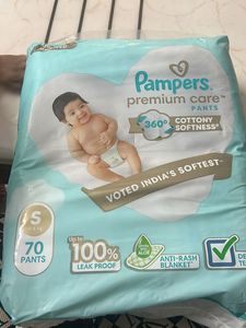 Pampers Premium Care Pants - Size S, 70 Count