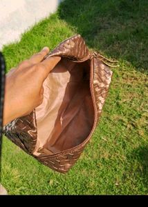 Myglamm Woven Metallic Pouch