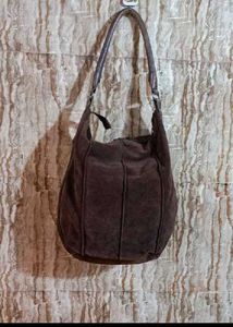 Vintage Suede Hobo Bag