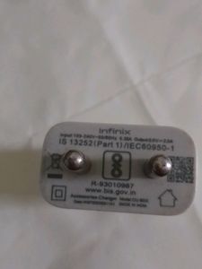 10 Watt Infinix Mobile Charger Adepter (Original)1year Old