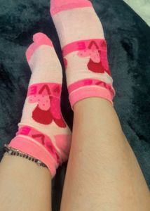 Cute Pink Socks
