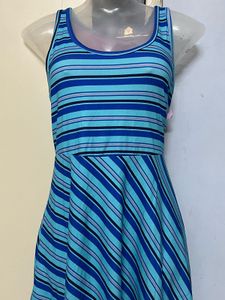 Pintrest Branded Striped Skater Dress