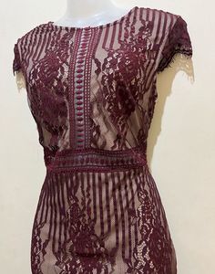 forever21 Pintrest Burgundy Lace Dress