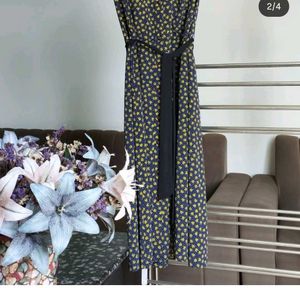 Floral Midi Dress with belt.